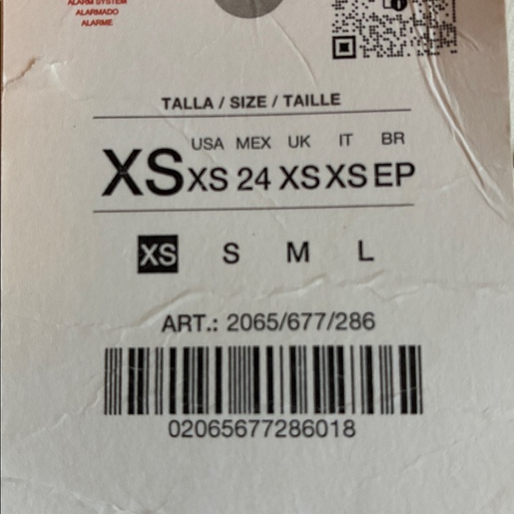 NWT. Zara ZW Collection Ecru Voluminous Short Dress. Size XS. - Picture 8 of 12